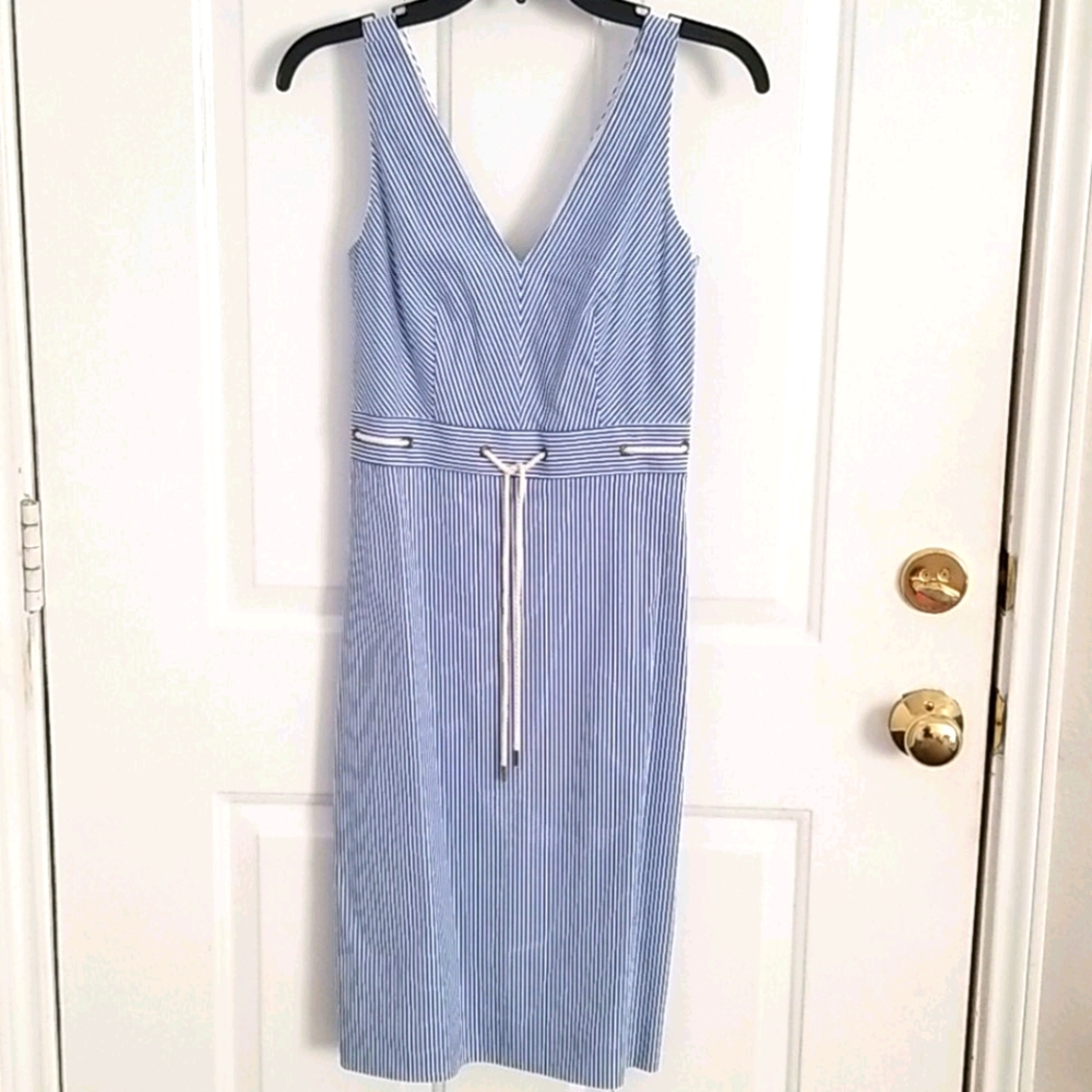 JCrew Blue Striped Dress Size 00